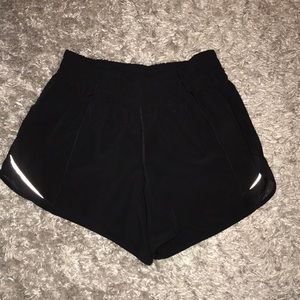 Black size 6 tall Lululemon shorts